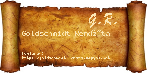 Goldschmidt Renáta névjegykártya